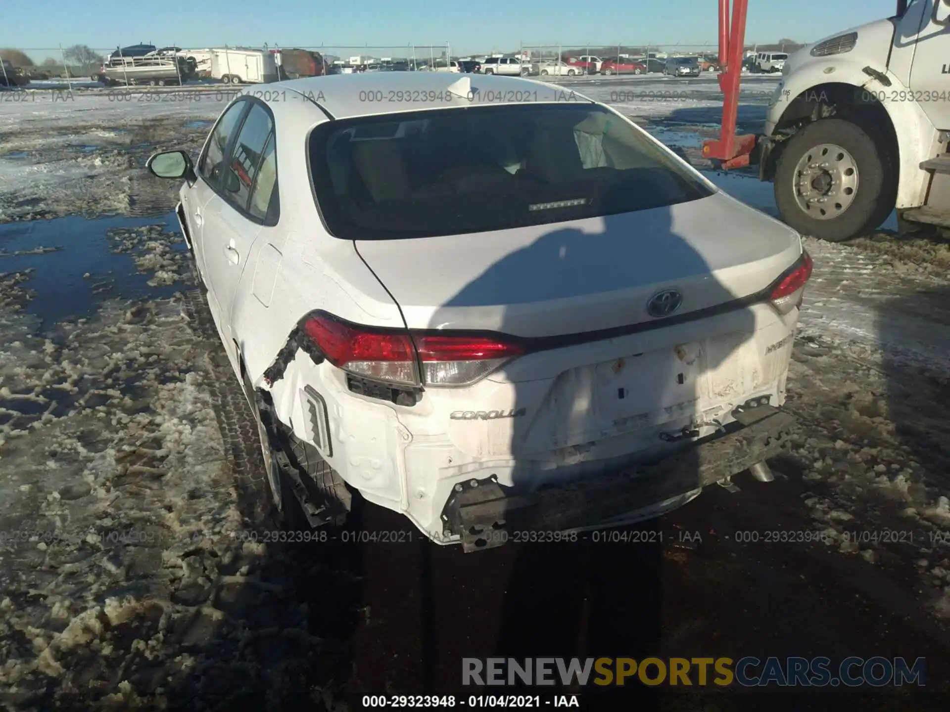 3 Photograph of a damaged car JTDEBRBE8LJ017186 TOYOTA COROLLA 2020