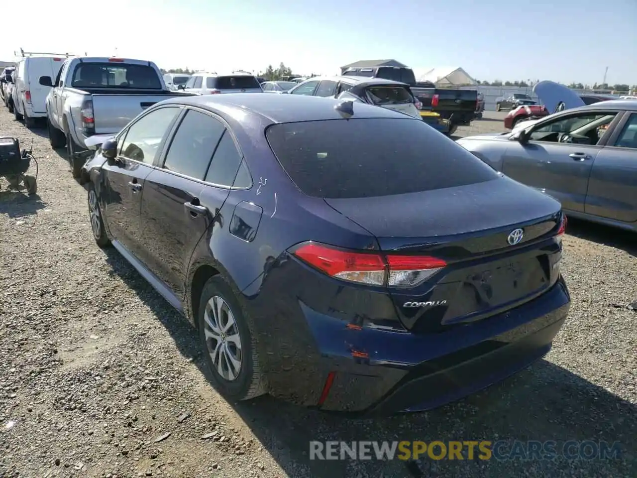 3 Photograph of a damaged car JTDEBRBE8LJ018368 TOYOTA COROLLA 2020