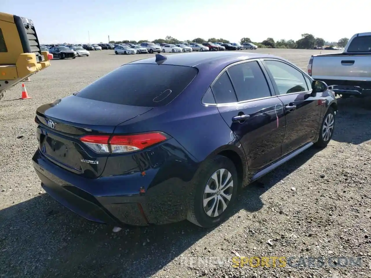 4 Photograph of a damaged car JTDEBRBE8LJ018368 TOYOTA COROLLA 2020