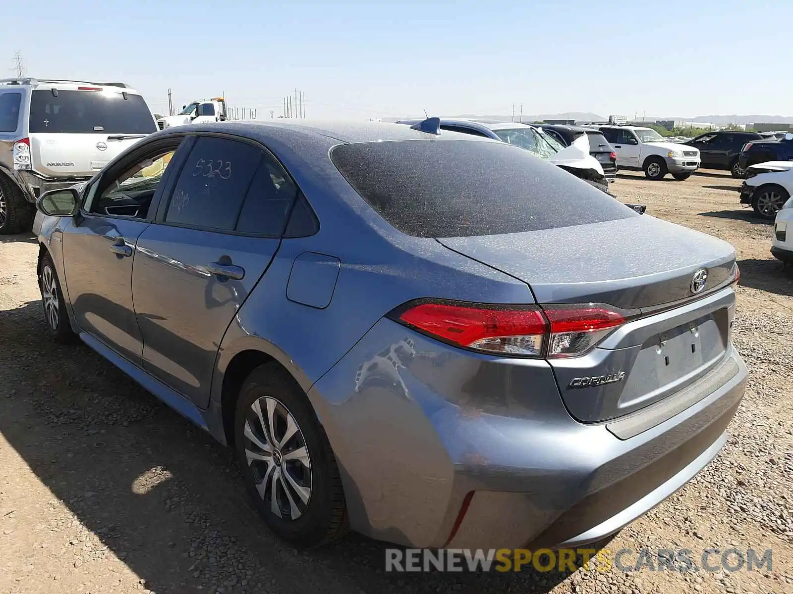 3 Photograph of a damaged car JTDEBRBE8LJ019780 TOYOTA COROLLA 2020