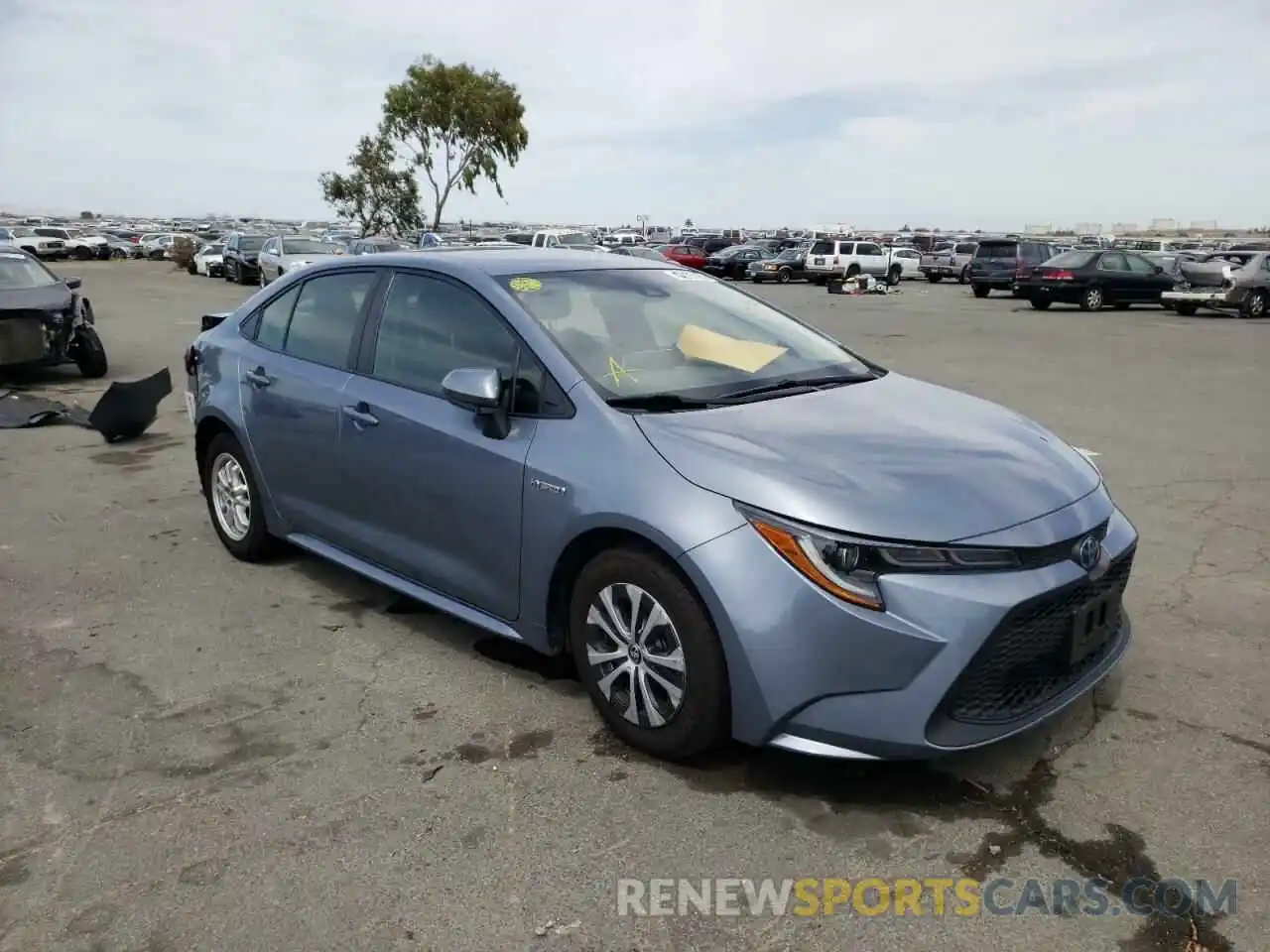 1 Photograph of a damaged car JTDEBRBE8LJ027037 TOYOTA COROLLA 2020