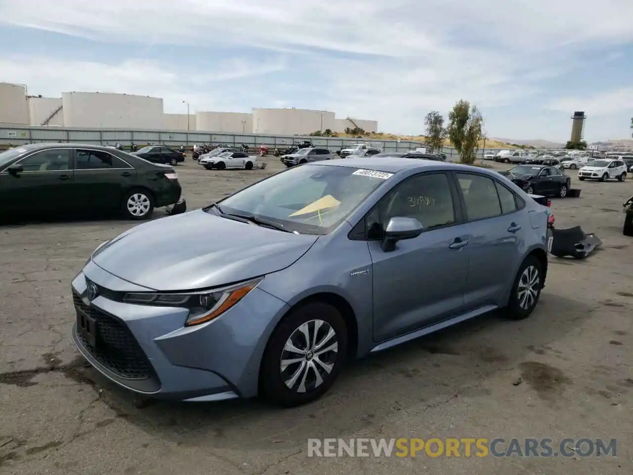 2 Photograph of a damaged car JTDEBRBE8LJ027037 TOYOTA COROLLA 2020