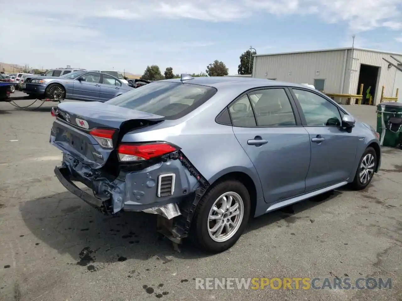 4 Photograph of a damaged car JTDEBRBE8LJ027037 TOYOTA COROLLA 2020