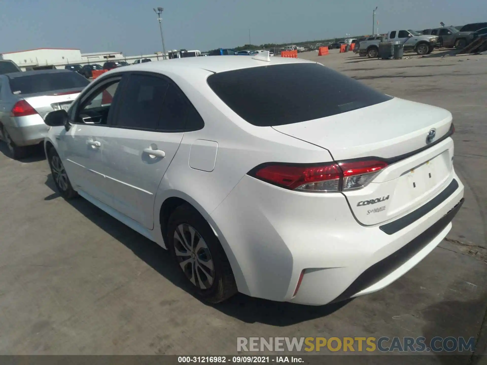 3 Photograph of a damaged car JTDEBRBE8LJ027135 TOYOTA COROLLA 2020