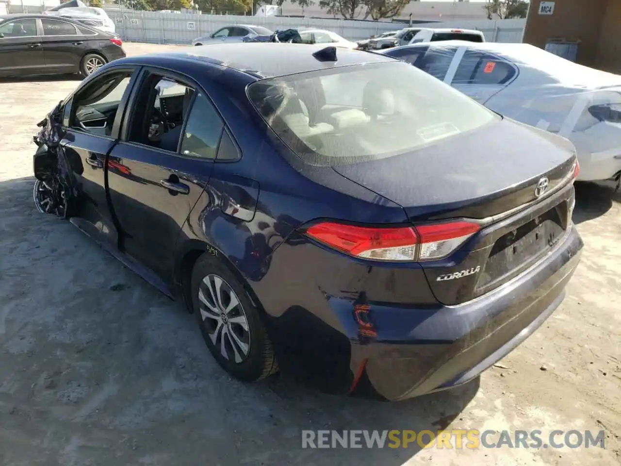 3 Photograph of a damaged car JTDEBRBE8LJ028012 TOYOTA COROLLA 2020