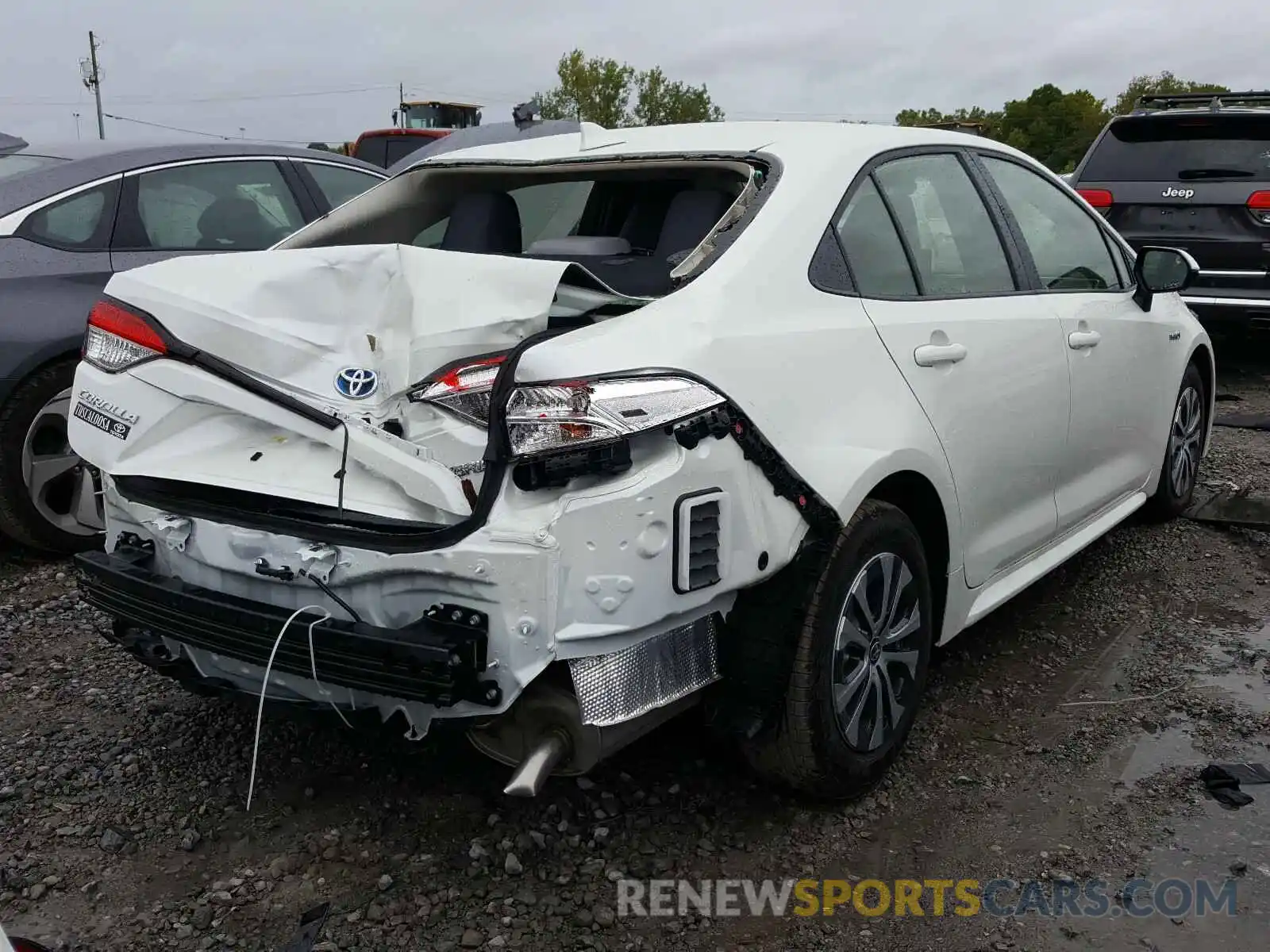 4 Photograph of a damaged car JTDEBRBE8LJ029323 TOYOTA COROLLA 2020