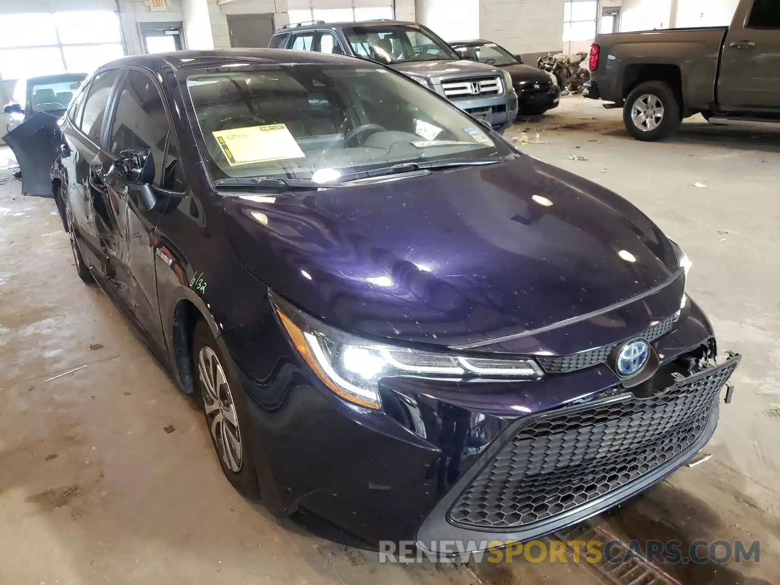 1 Photograph of a damaged car JTDEBRBE8LJ031430 TOYOTA COROLLA 2020