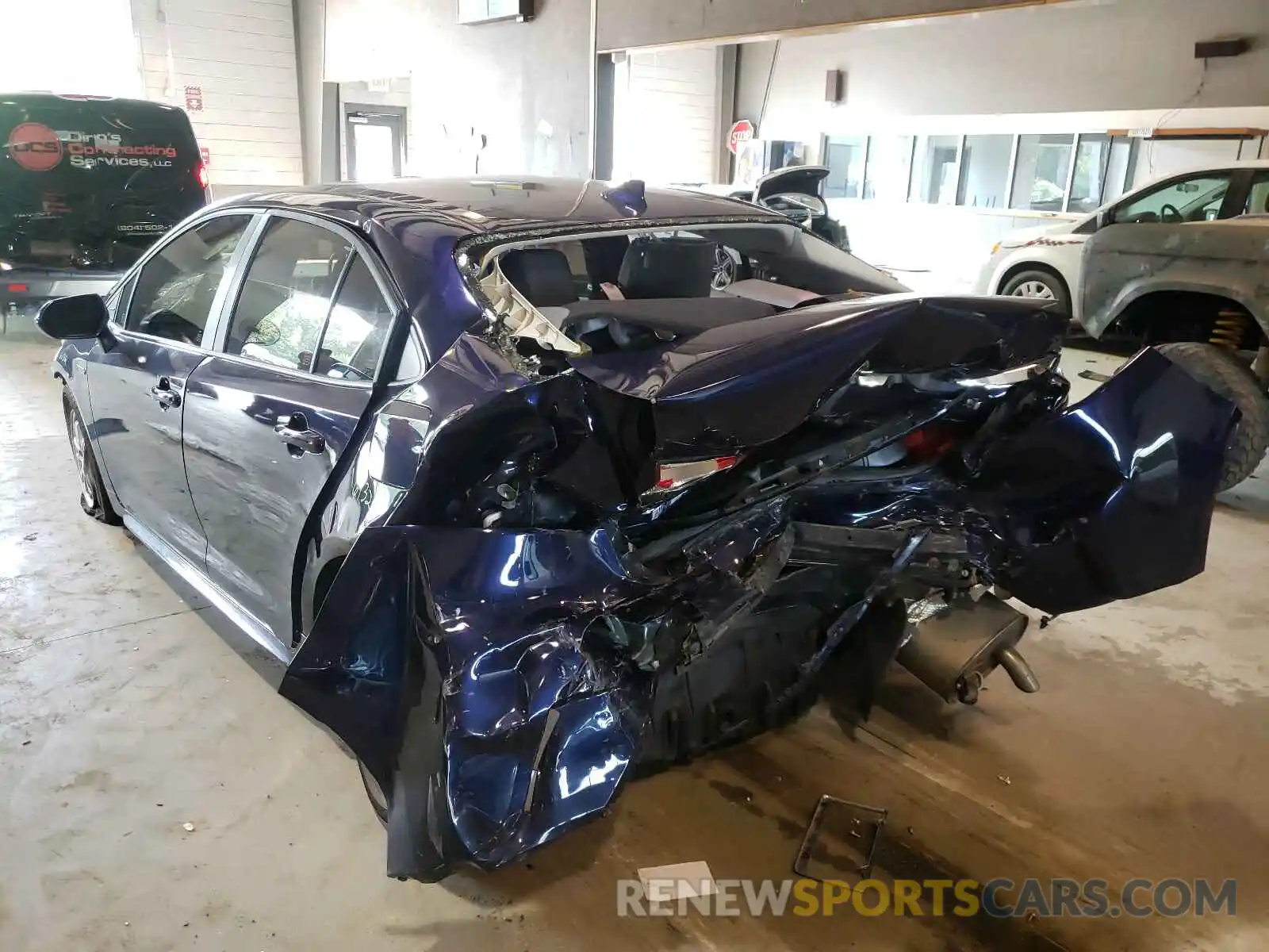 3 Photograph of a damaged car JTDEBRBE8LJ031430 TOYOTA COROLLA 2020