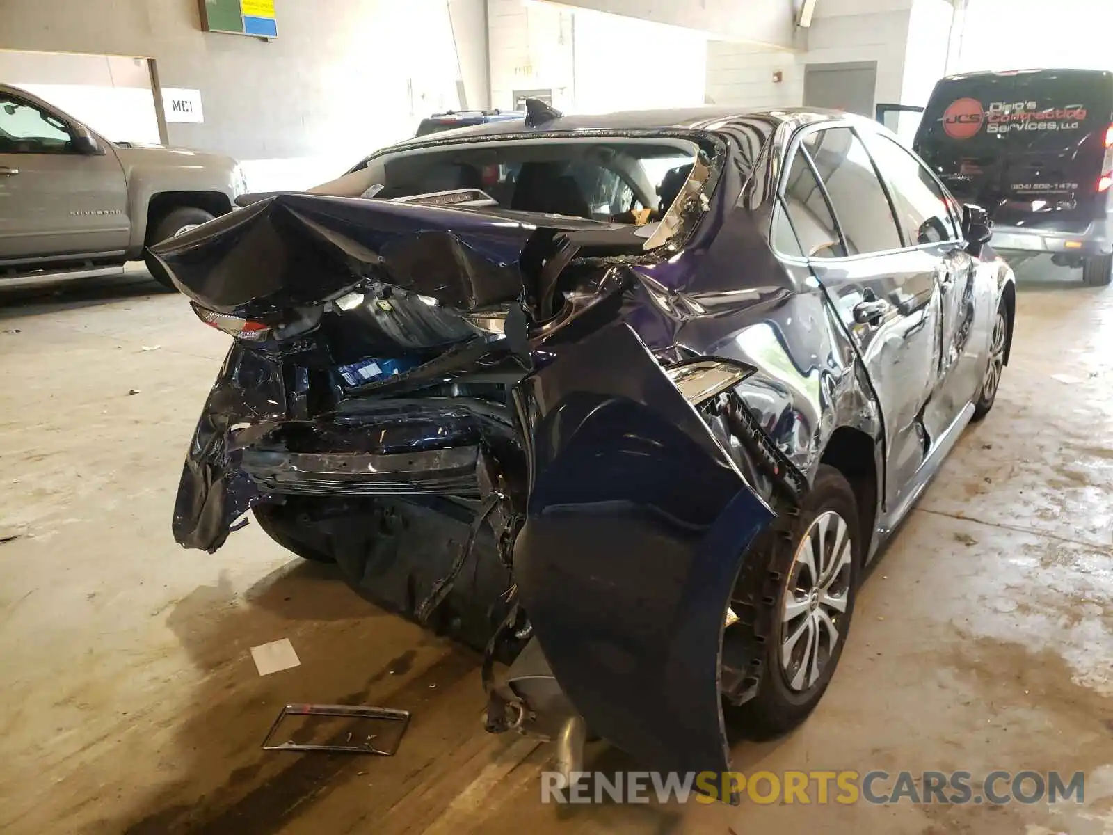 4 Photograph of a damaged car JTDEBRBE8LJ031430 TOYOTA COROLLA 2020