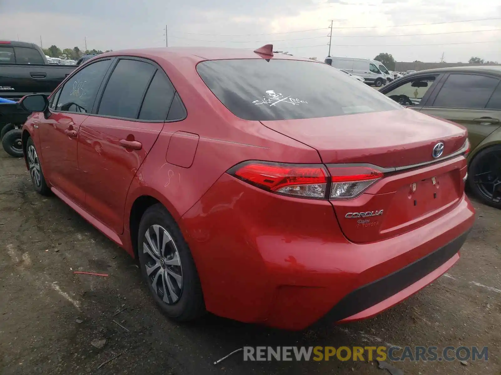 3 Photograph of a damaged car JTDEBRBE8LJ031539 TOYOTA COROLLA 2020