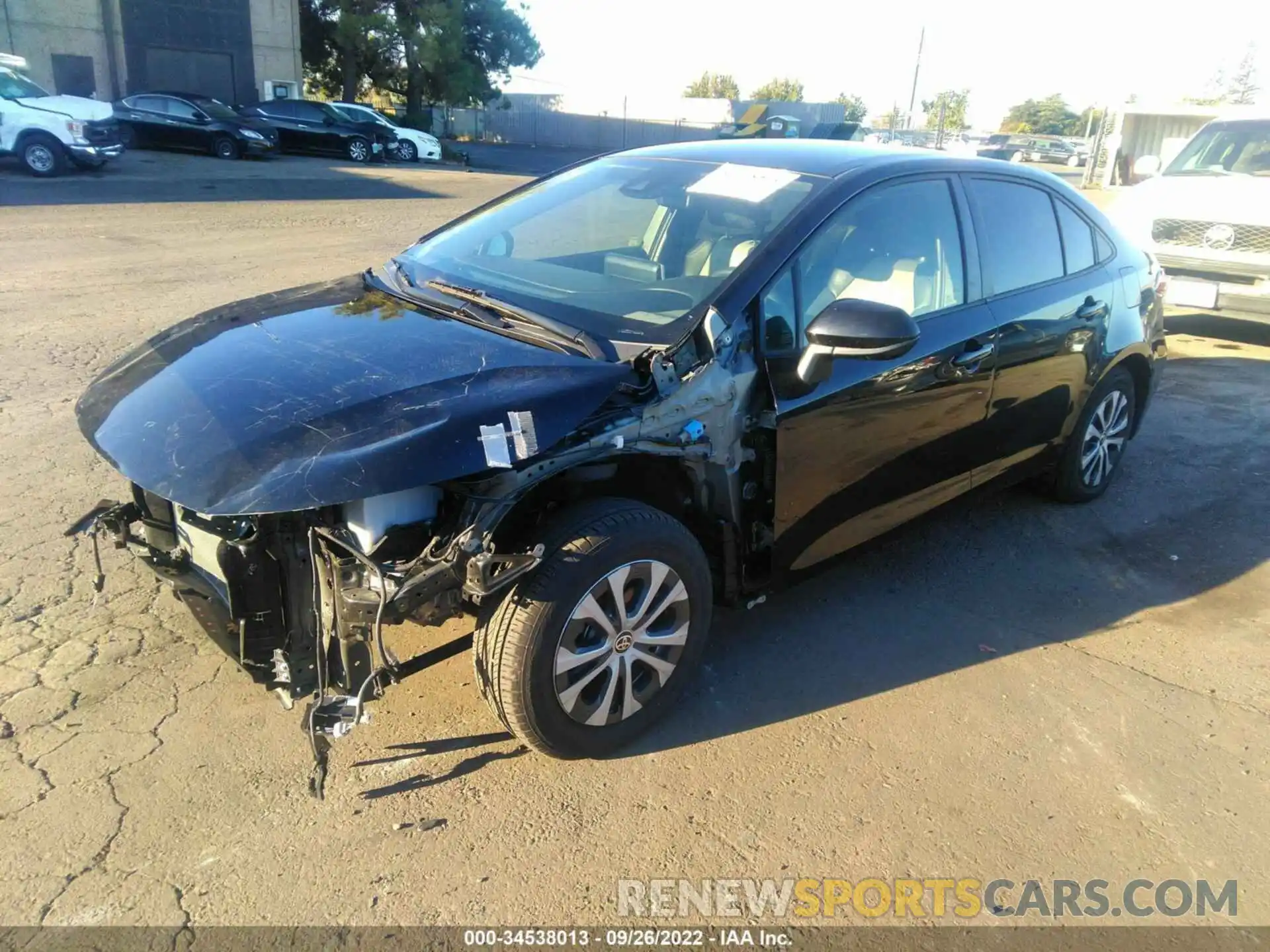 2 Photograph of a damaged car JTDEBRBE9LJ000302 TOYOTA COROLLA 2020