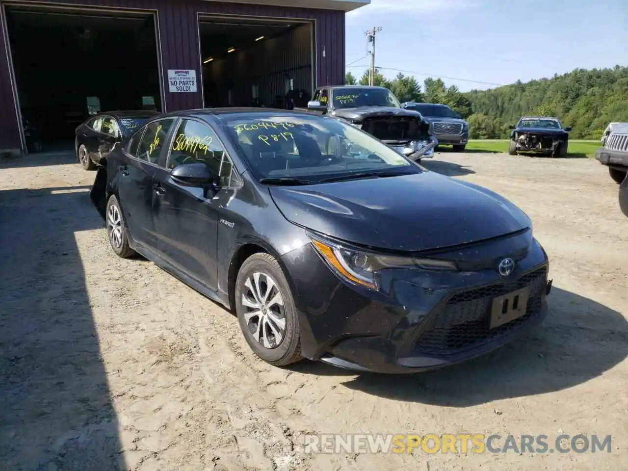 1 Photograph of a damaged car JTDEBRBE9LJ000591 TOYOTA COROLLA 2020