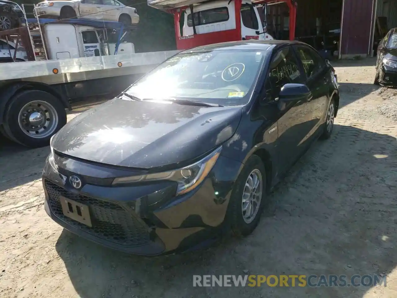 2 Photograph of a damaged car JTDEBRBE9LJ000591 TOYOTA COROLLA 2020