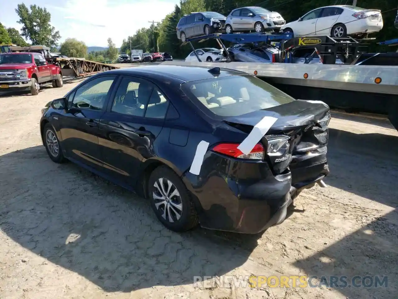 3 Photograph of a damaged car JTDEBRBE9LJ000591 TOYOTA COROLLA 2020