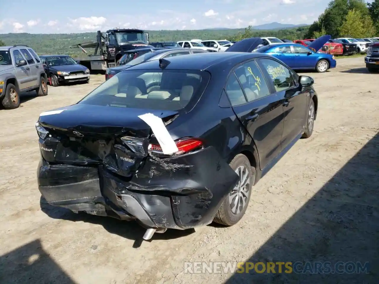 4 Photograph of a damaged car JTDEBRBE9LJ000591 TOYOTA COROLLA 2020