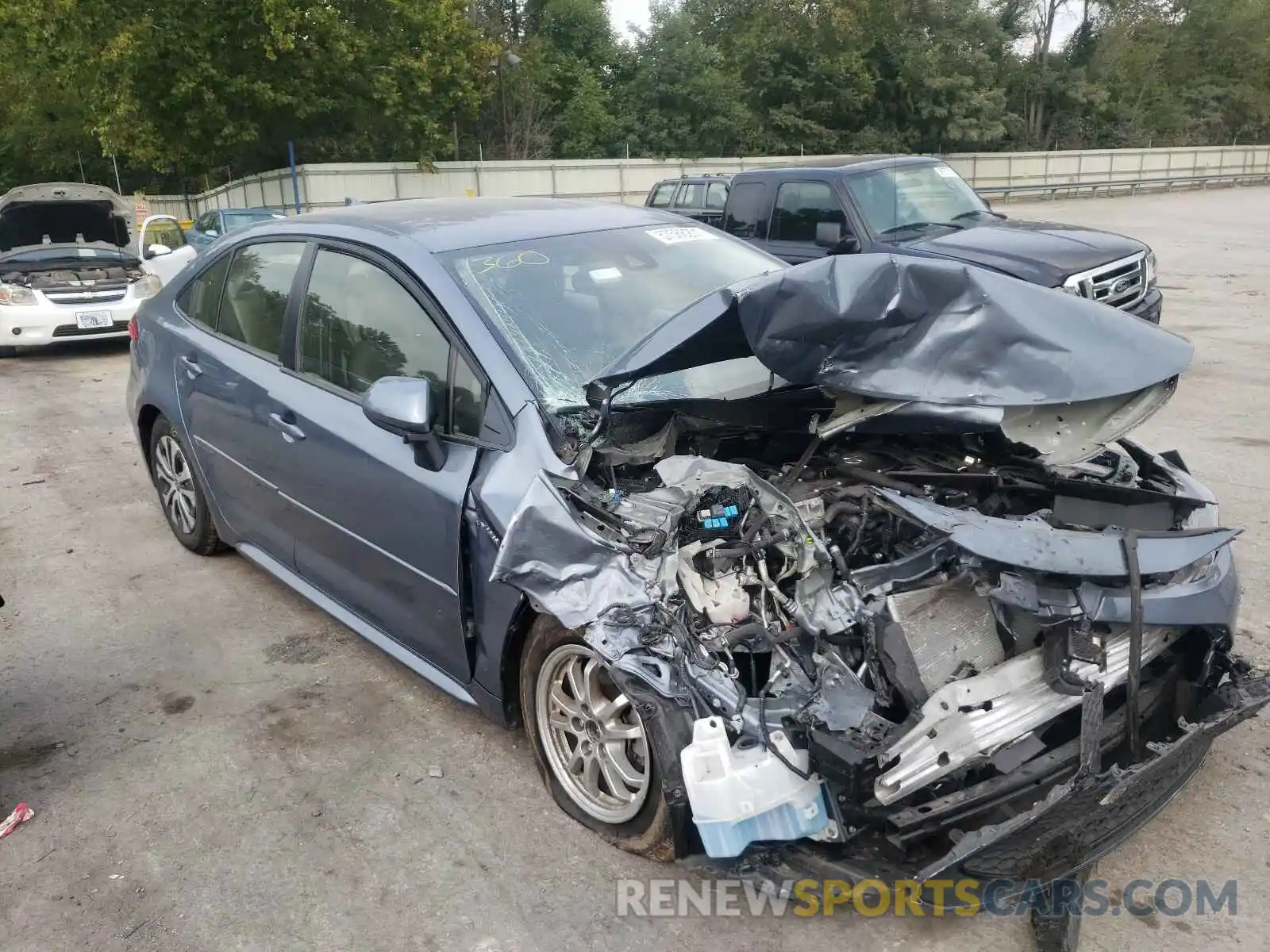 1 Photograph of a damaged car JTDEBRBE9LJ000834 TOYOTA COROLLA 2020