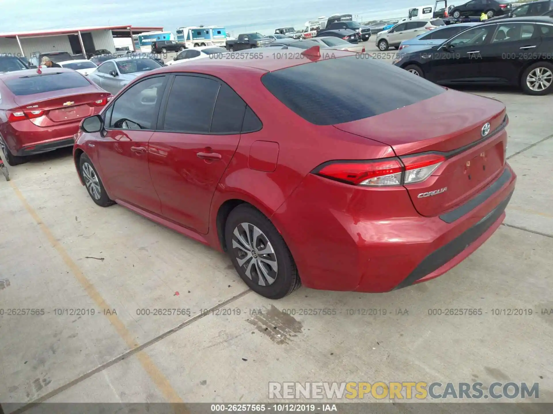 3 Photograph of a damaged car JTDEBRBE9LJ001143 TOYOTA COROLLA 2020