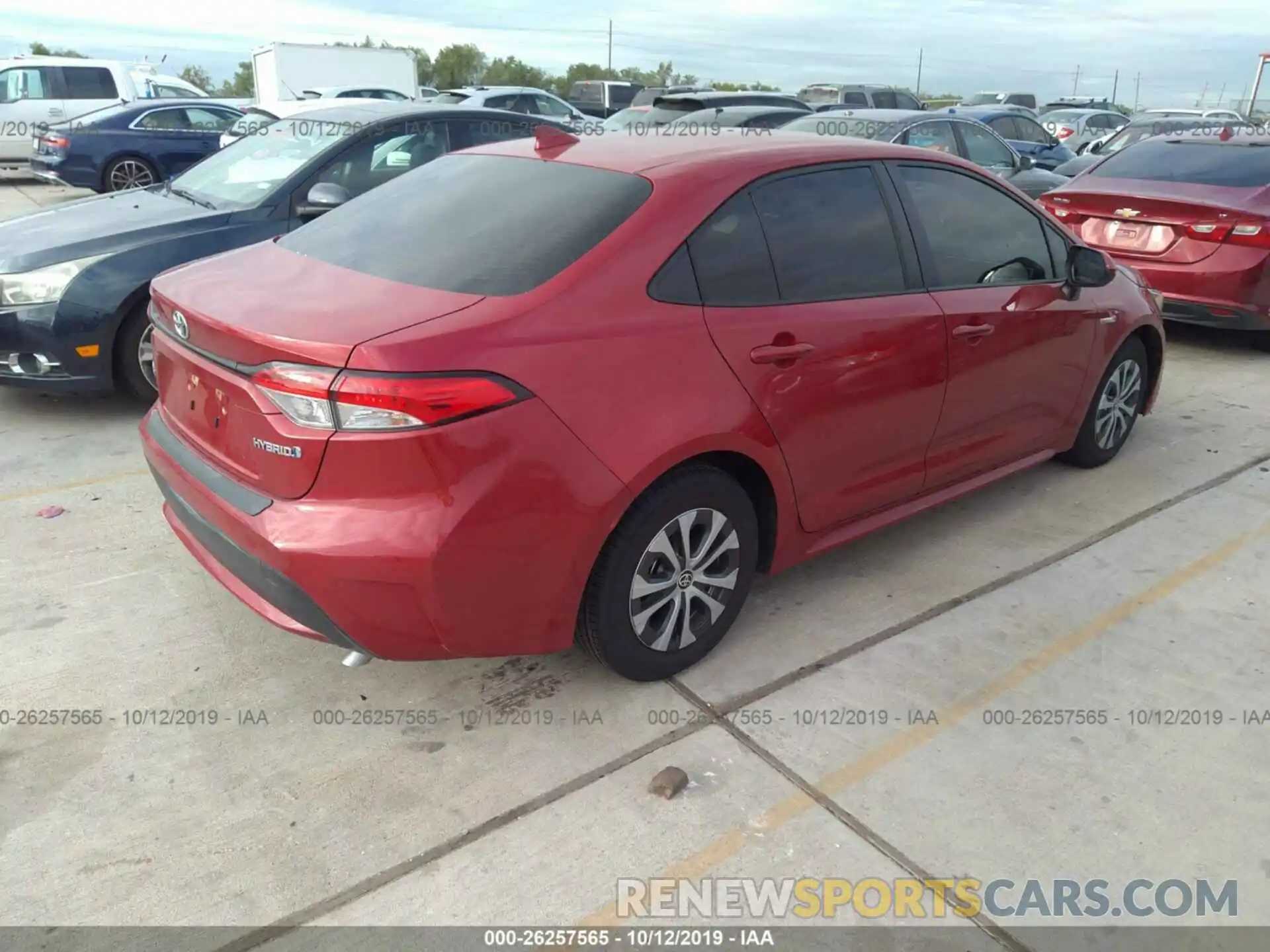 4 Photograph of a damaged car JTDEBRBE9LJ001143 TOYOTA COROLLA 2020