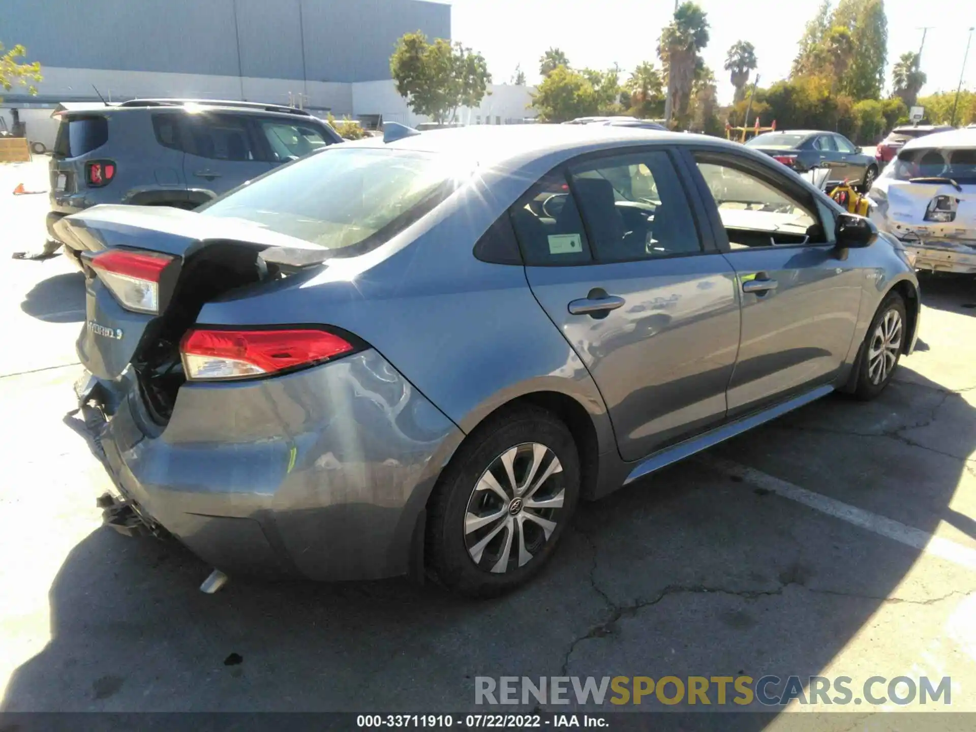 4 Photograph of a damaged car JTDEBRBE9LJ001191 TOYOTA COROLLA 2020