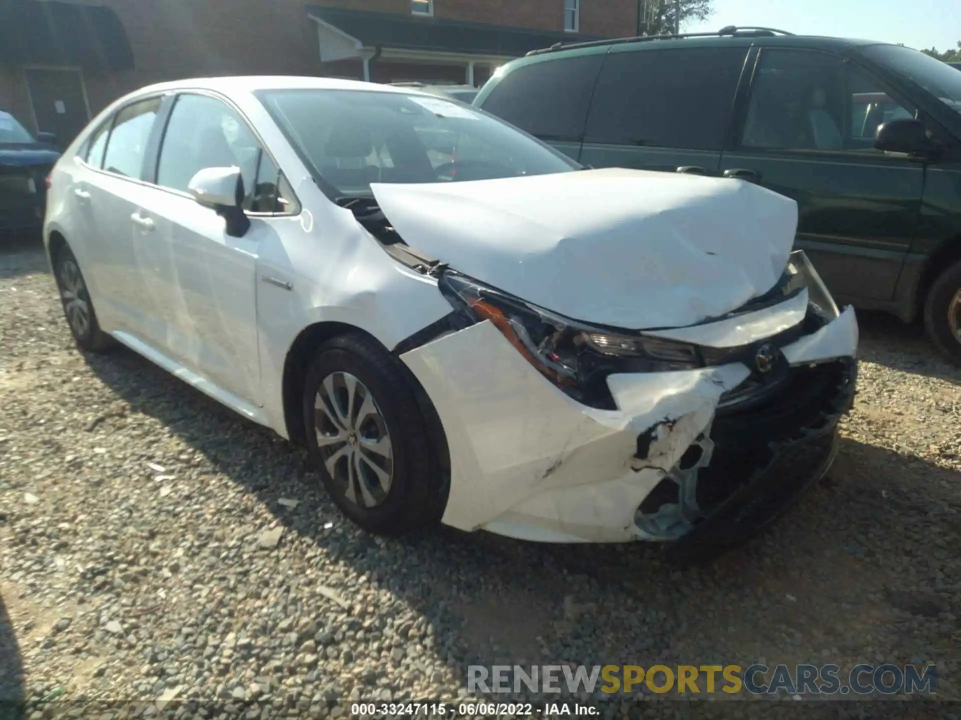 1 Photograph of a damaged car JTDEBRBE9LJ001322 TOYOTA COROLLA 2020