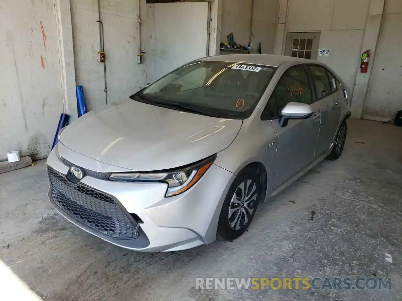 2 Photograph of a damaged car JTDEBRBE9LJ001546 TOYOTA COROLLA 2020