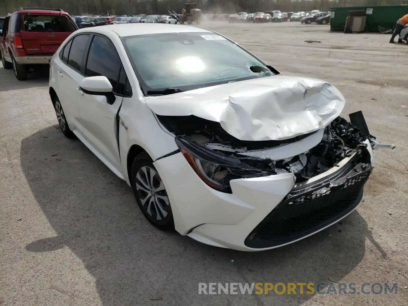 1 Photograph of a damaged car JTDEBRBE9LJ001627 TOYOTA COROLLA 2020