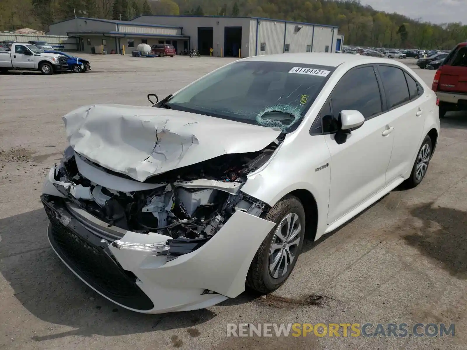 2 Photograph of a damaged car JTDEBRBE9LJ001627 TOYOTA COROLLA 2020