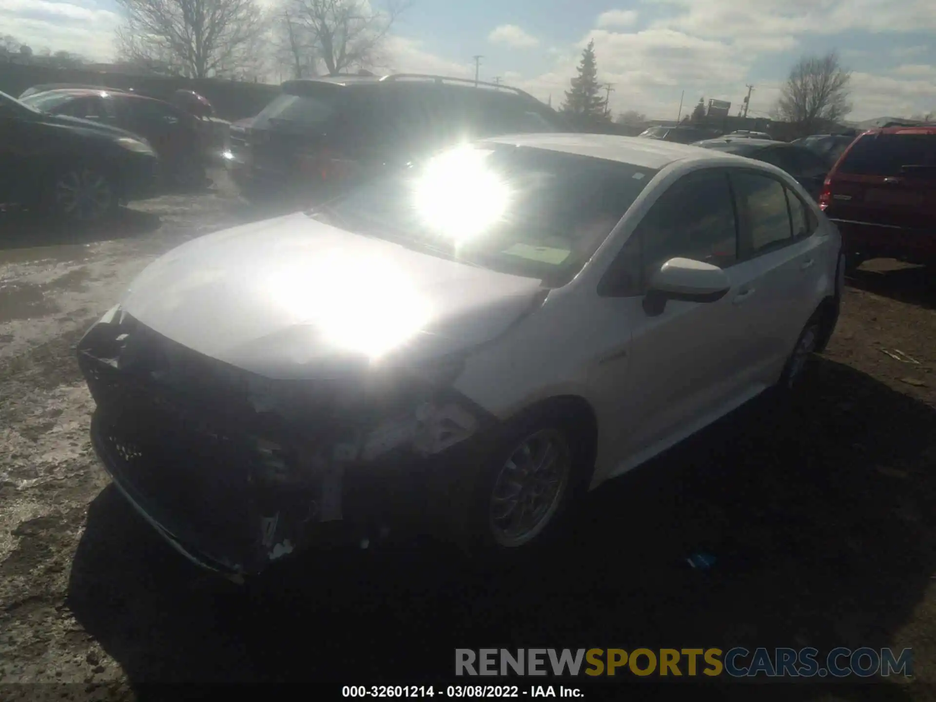 2 Photograph of a damaged car JTDEBRBE9LJ001725 TOYOTA COROLLA 2020