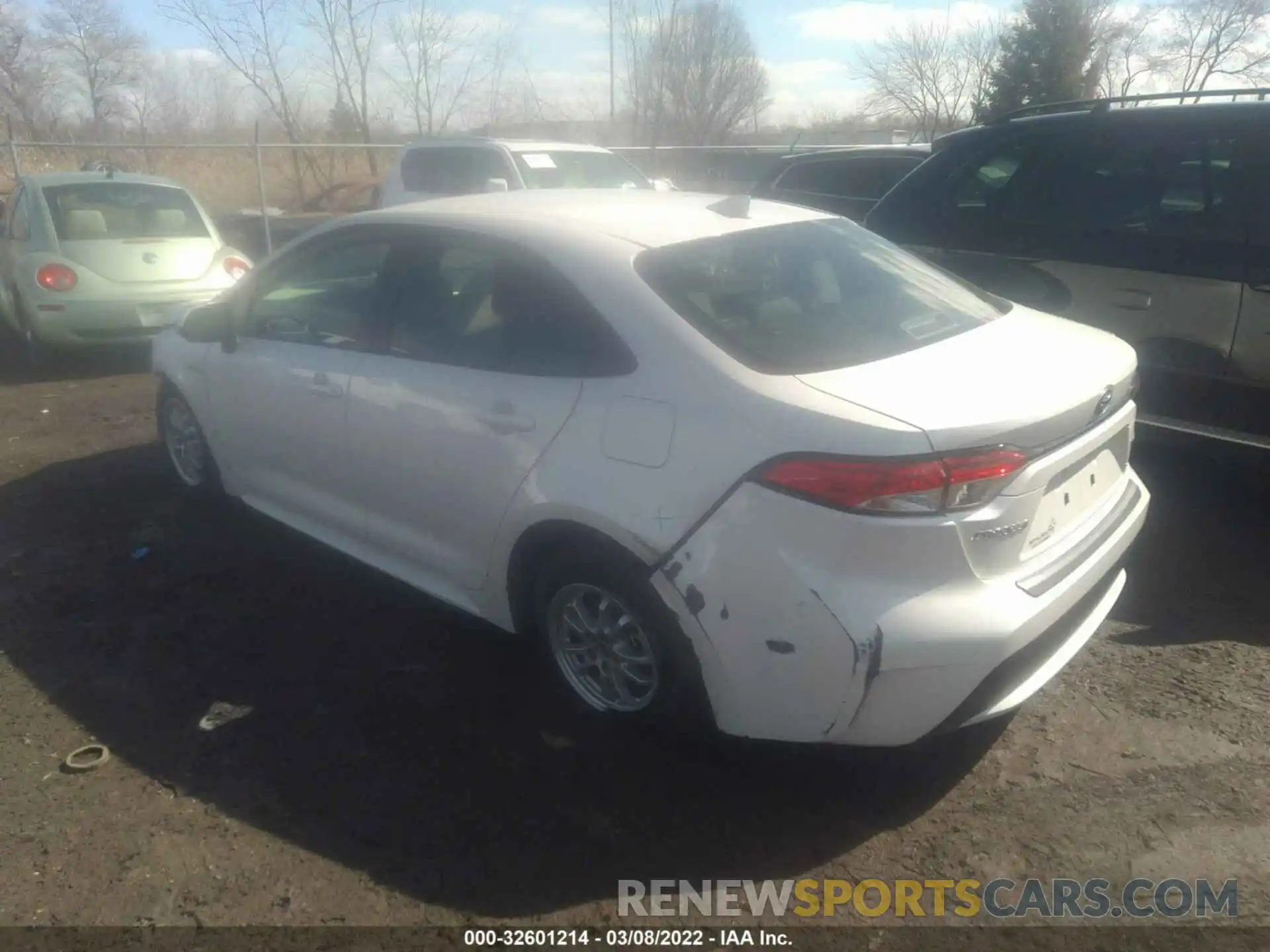 3 Photograph of a damaged car JTDEBRBE9LJ001725 TOYOTA COROLLA 2020