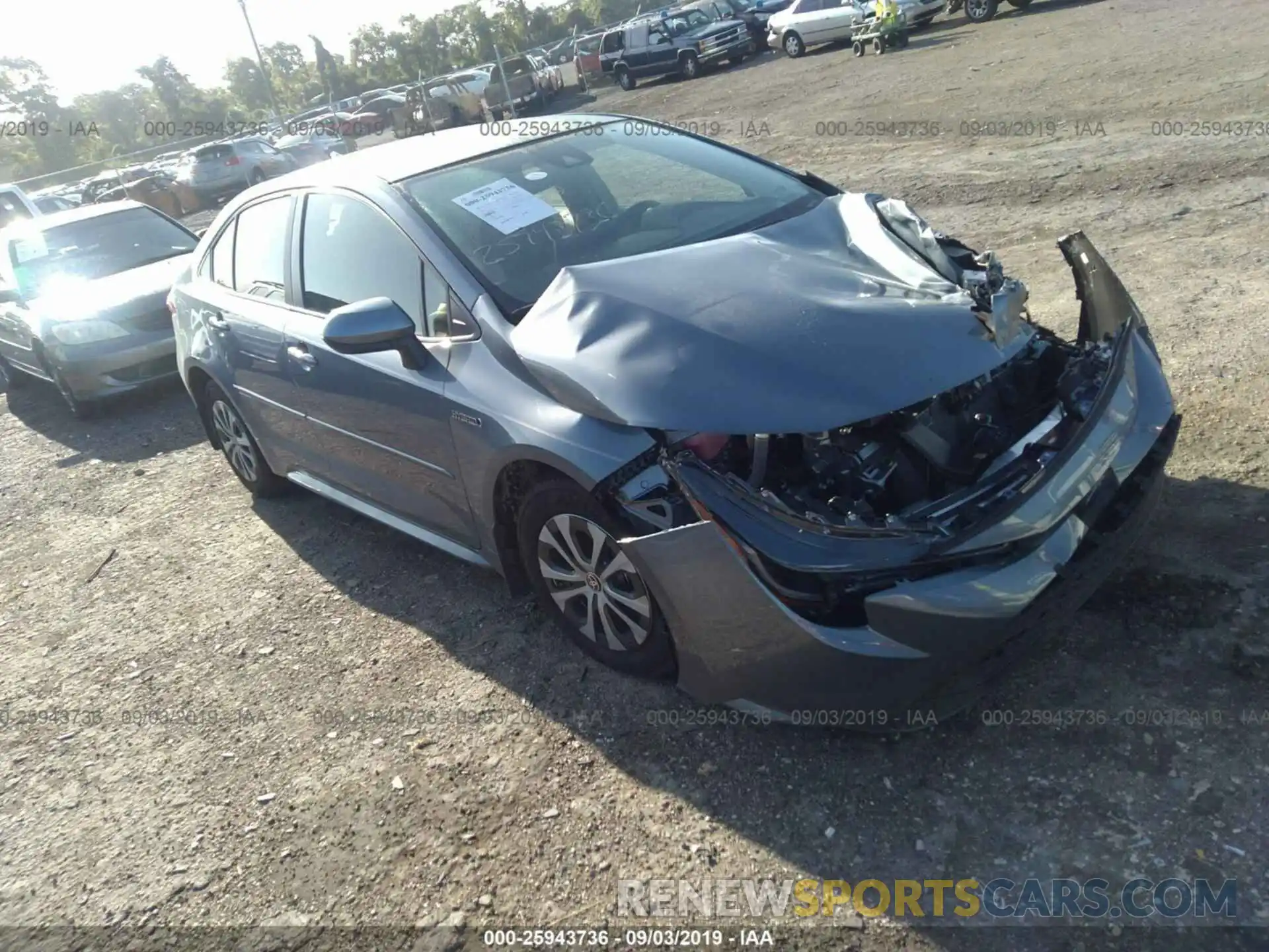 1 Photograph of a damaged car JTDEBRBE9LJ002213 TOYOTA COROLLA 2020