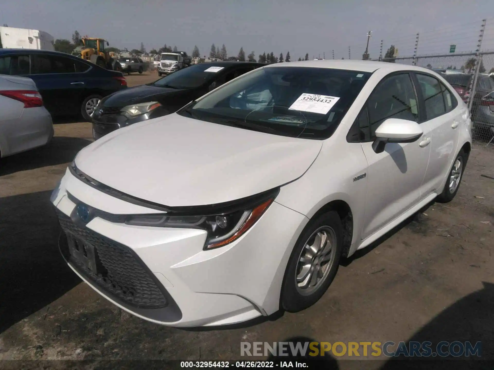 2 Photograph of a damaged car JTDEBRBE9LJ002227 TOYOTA COROLLA 2020