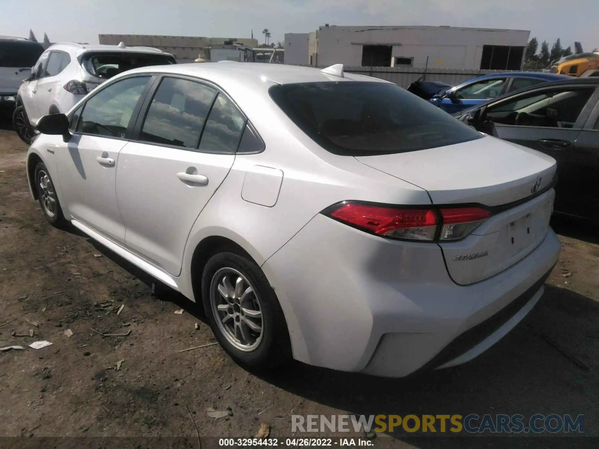 3 Photograph of a damaged car JTDEBRBE9LJ002227 TOYOTA COROLLA 2020