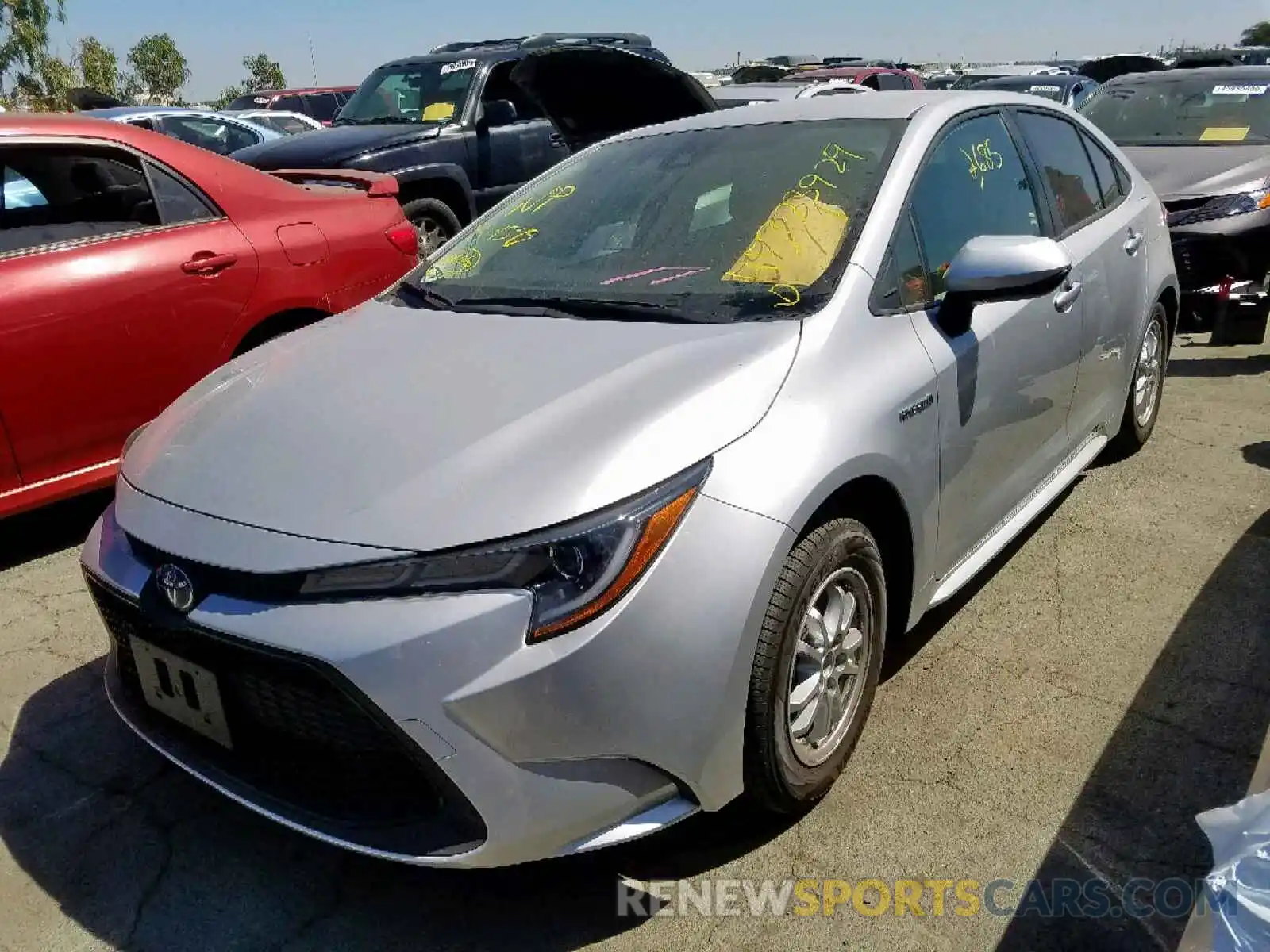 2 Photograph of a damaged car JTDEBRBE9LJ002230 TOYOTA COROLLA 2020