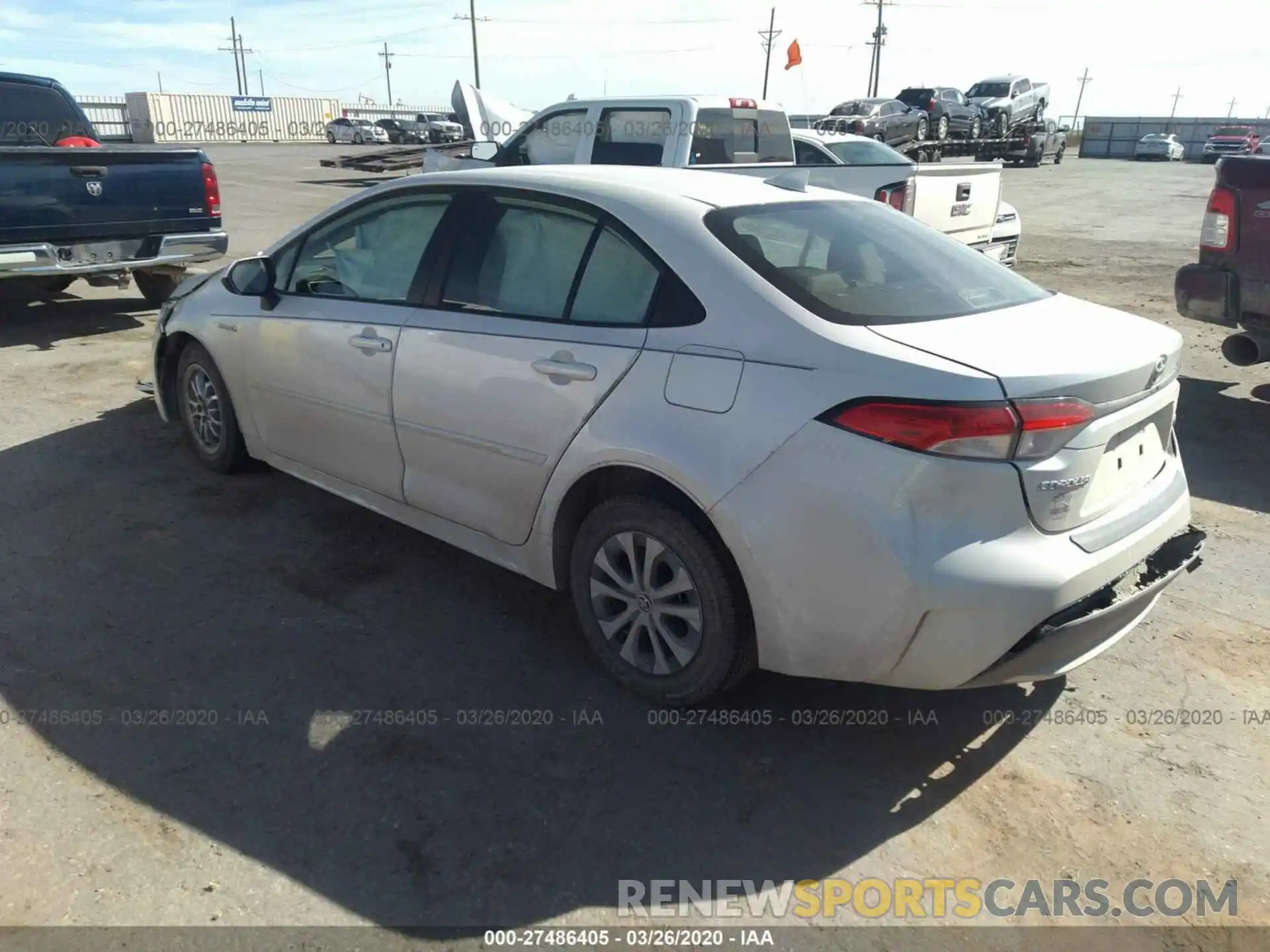 3 Photograph of a damaged car JTDEBRBE9LJ002566 TOYOTA COROLLA 2020