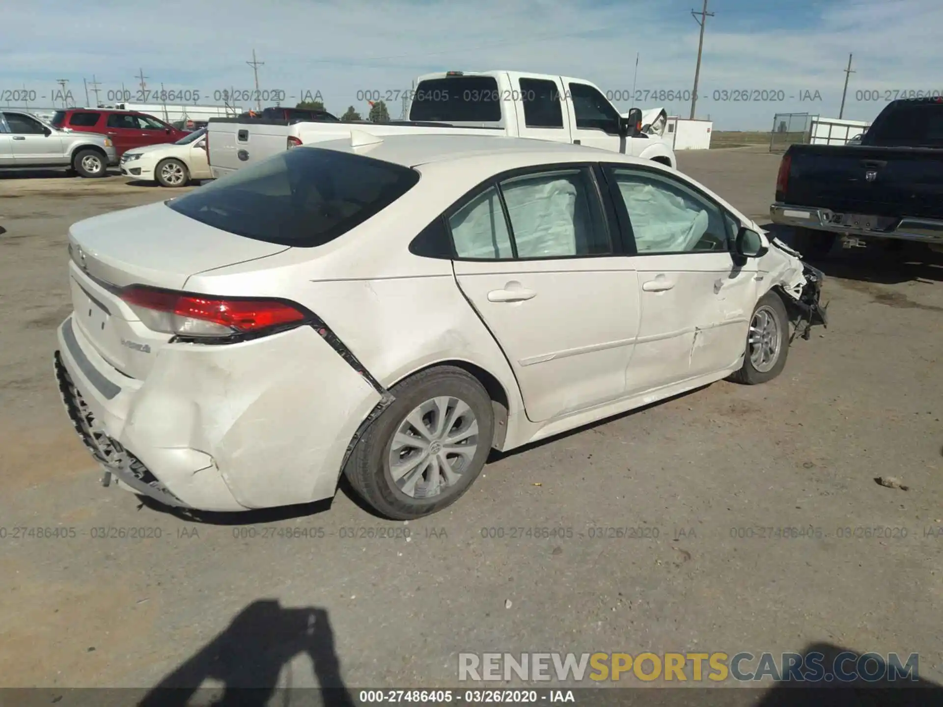 4 Photograph of a damaged car JTDEBRBE9LJ002566 TOYOTA COROLLA 2020