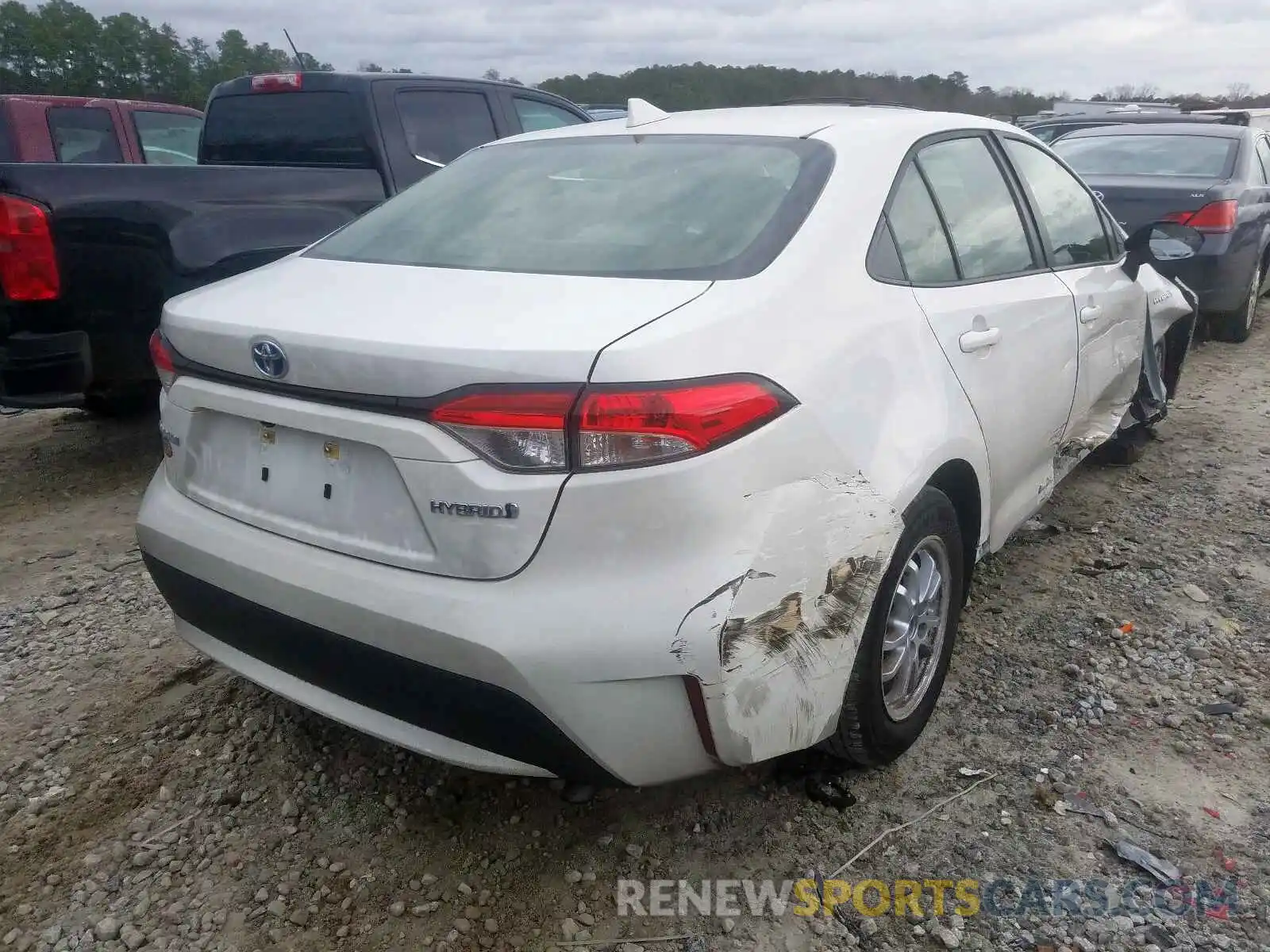 4 Photograph of a damaged car JTDEBRBE9LJ002728 TOYOTA COROLLA 2020