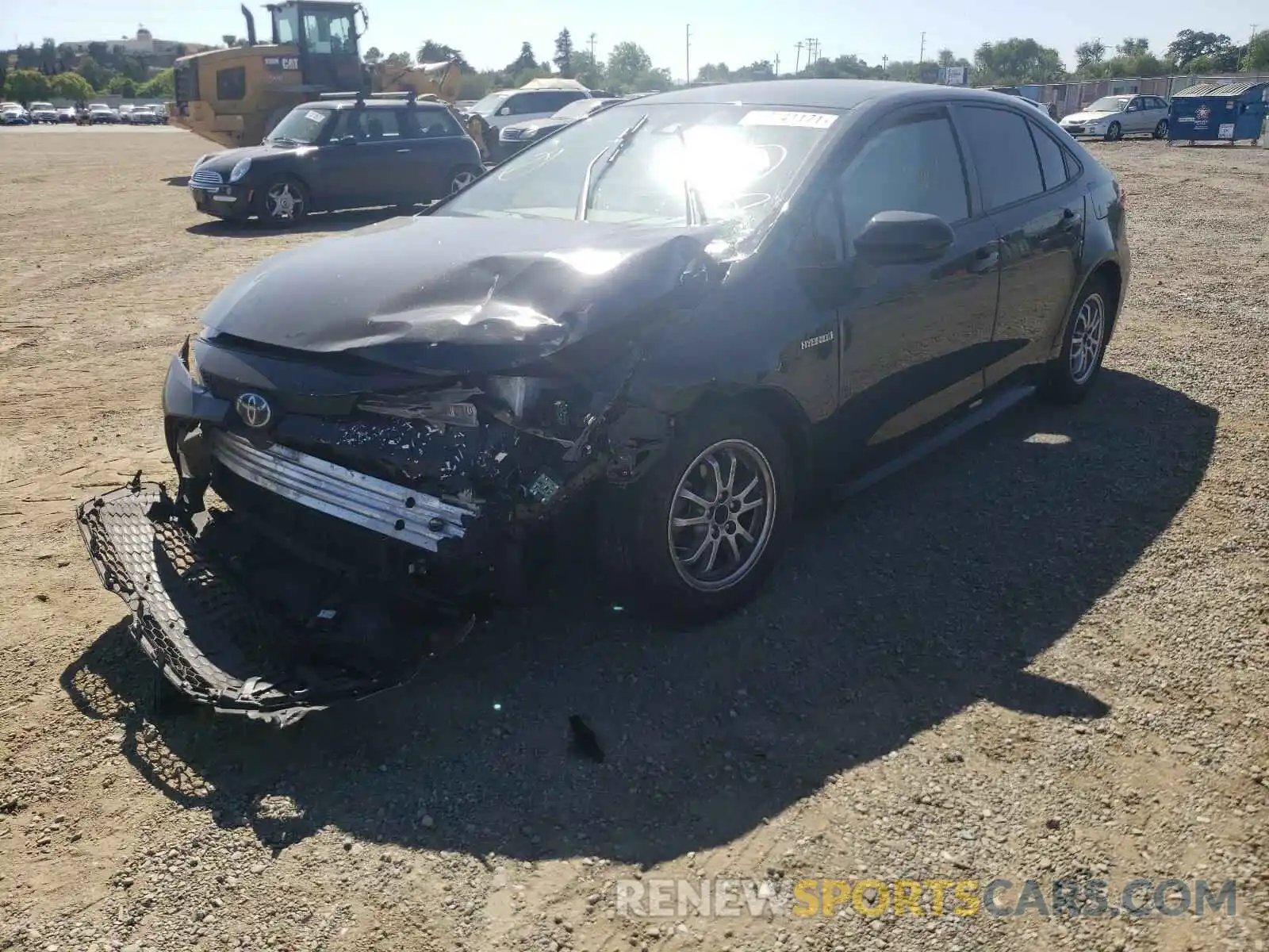 2 Photograph of a damaged car JTDEBRBE9LJ002972 TOYOTA COROLLA 2020