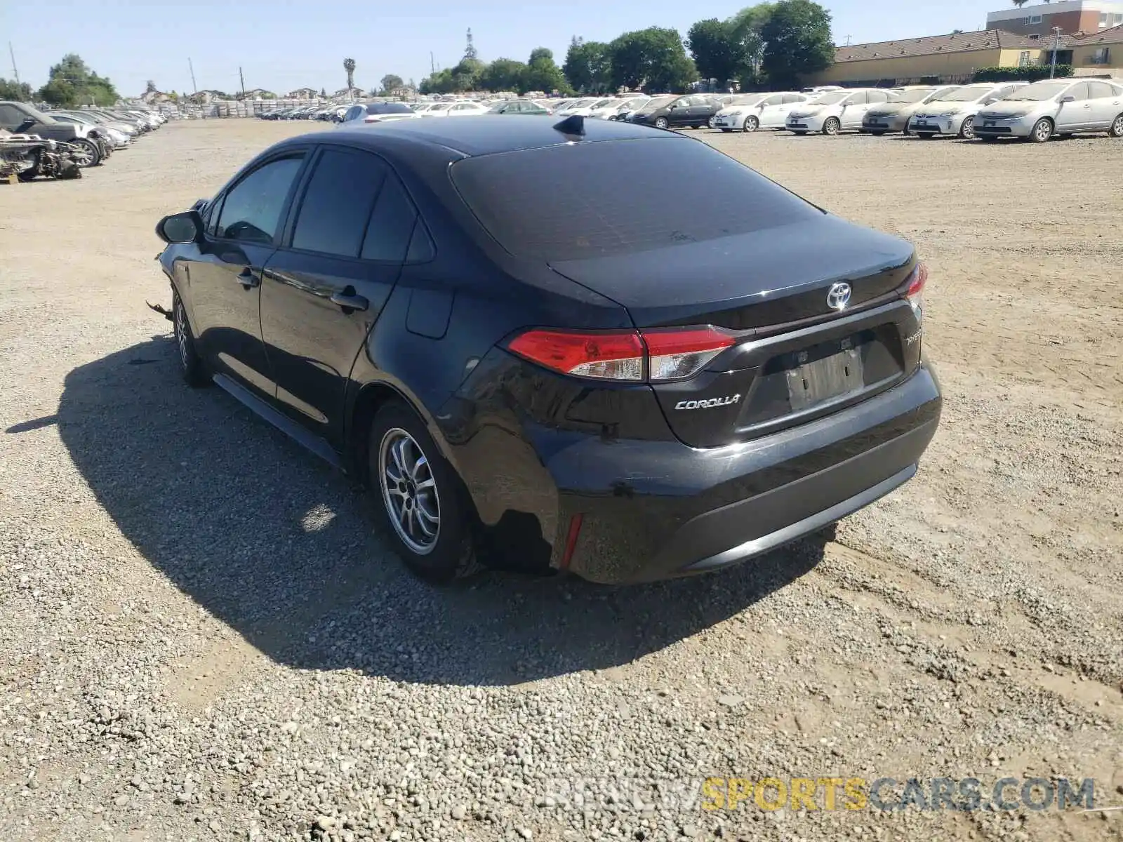 3 Photograph of a damaged car JTDEBRBE9LJ002972 TOYOTA COROLLA 2020