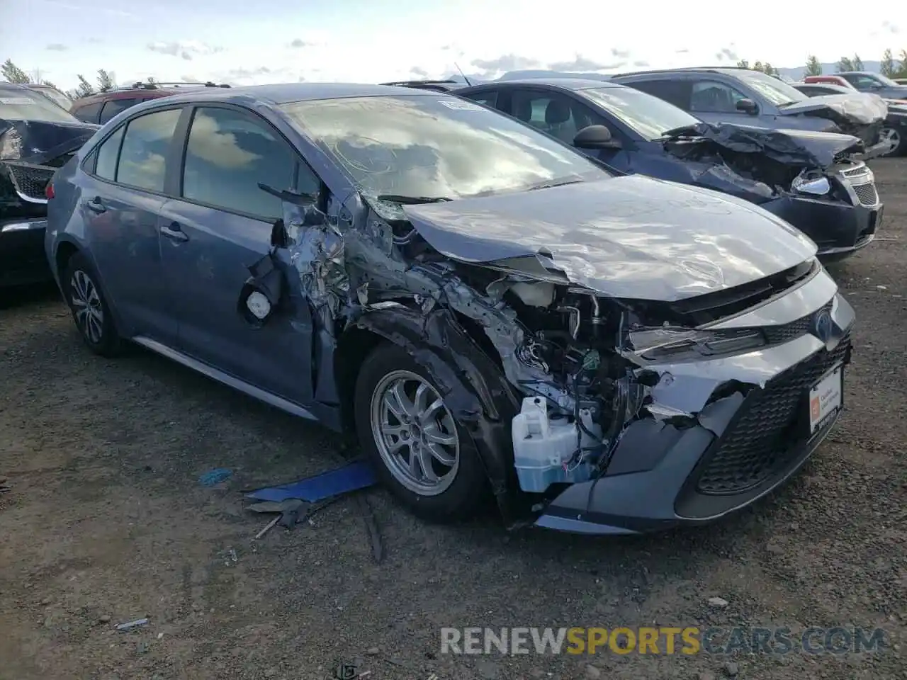 1 Photograph of a damaged car JTDEBRBE9LJ003183 TOYOTA COROLLA 2020