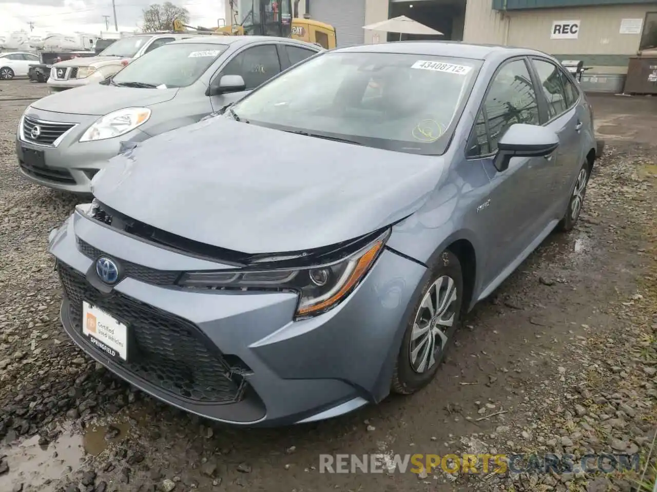 2 Photograph of a damaged car JTDEBRBE9LJ003183 TOYOTA COROLLA 2020