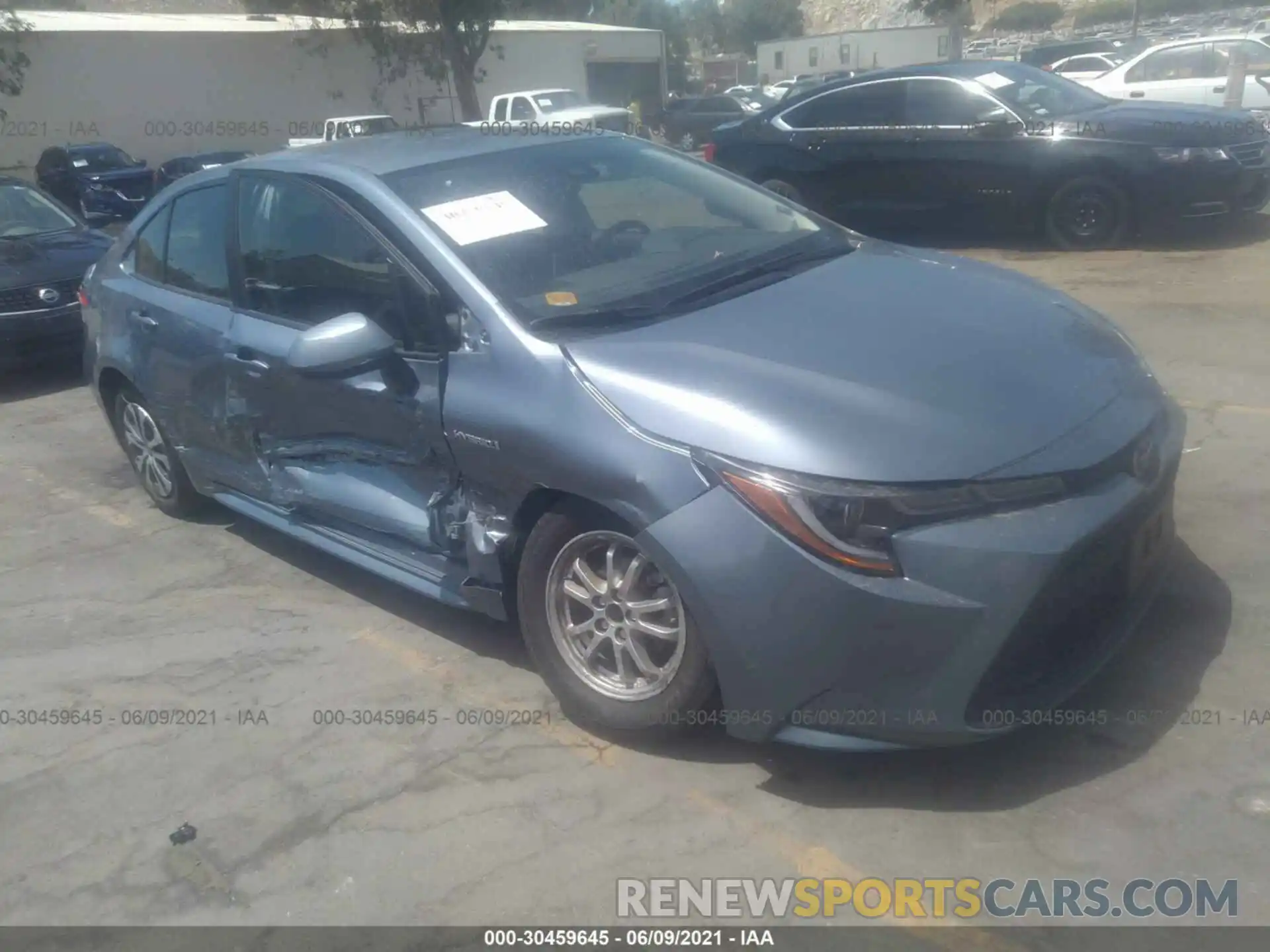 1 Photograph of a damaged car JTDEBRBE9LJ003488 TOYOTA COROLLA 2020