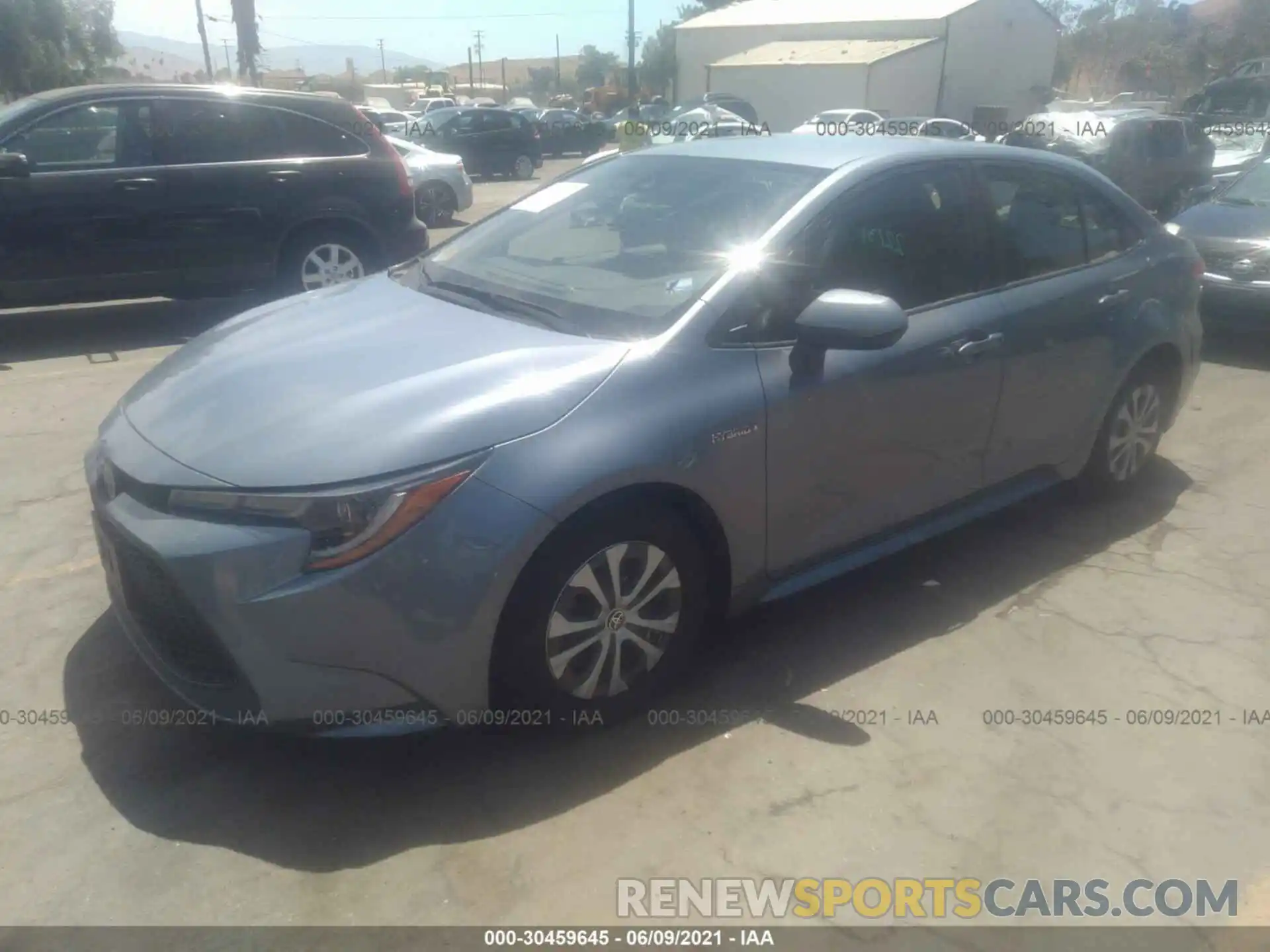 2 Photograph of a damaged car JTDEBRBE9LJ003488 TOYOTA COROLLA 2020