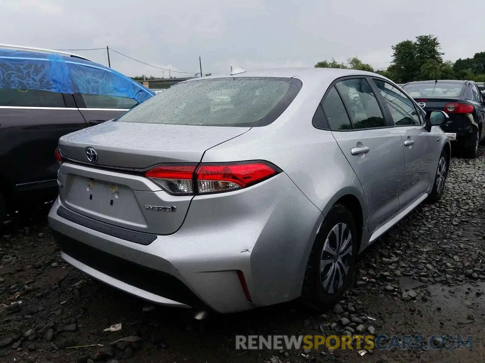 4 Photograph of a damaged car JTDEBRBE9LJ003636 TOYOTA COROLLA 2020