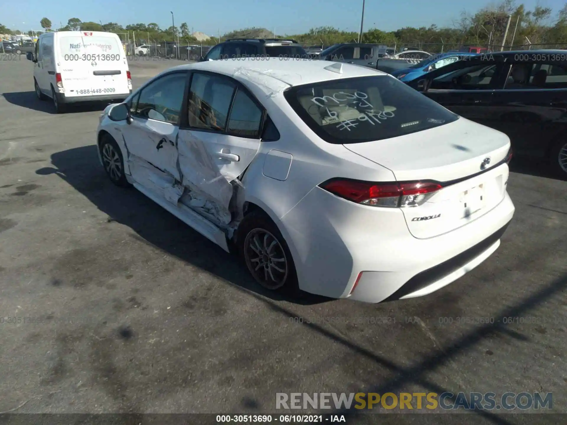 3 Photograph of a damaged car JTDEBRBE9LJ003958 TOYOTA COROLLA 2020