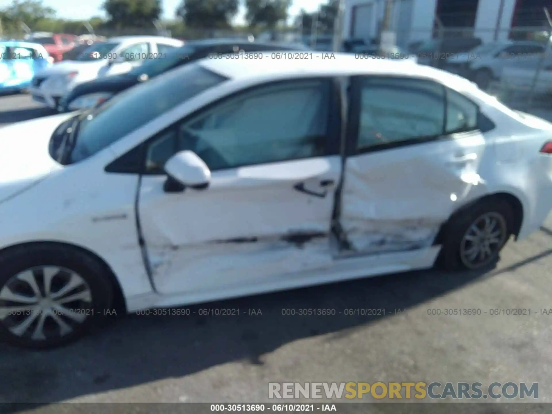 6 Photograph of a damaged car JTDEBRBE9LJ003958 TOYOTA COROLLA 2020