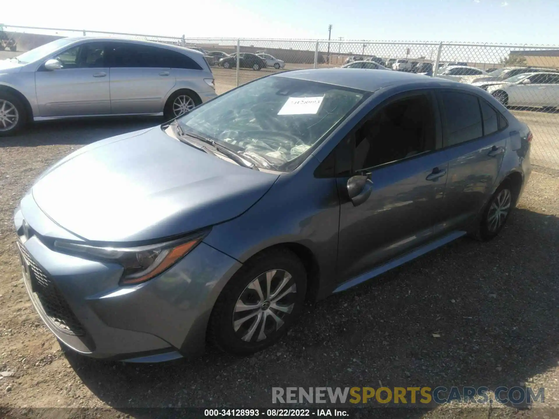 2 Photograph of a damaged car JTDEBRBE9LJ004107 TOYOTA COROLLA 2020