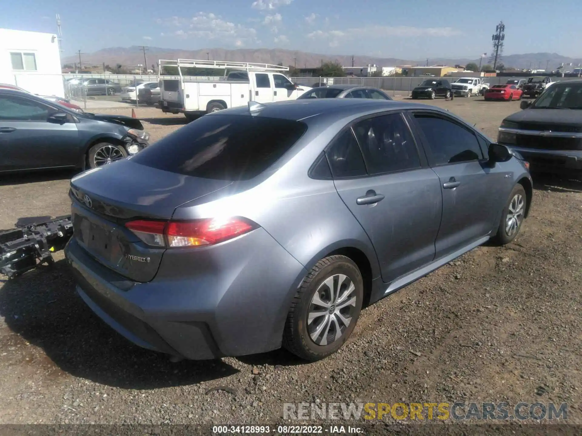 4 Photograph of a damaged car JTDEBRBE9LJ004107 TOYOTA COROLLA 2020