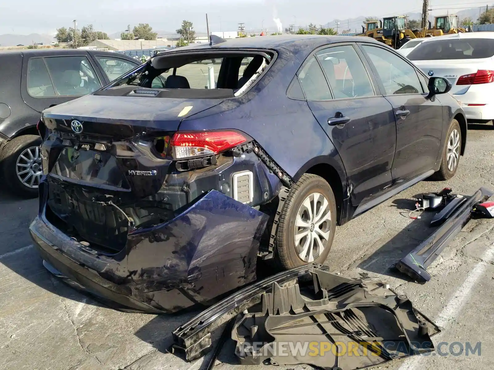 4 Photograph of a damaged car JTDEBRBE9LJ004138 TOYOTA COROLLA 2020