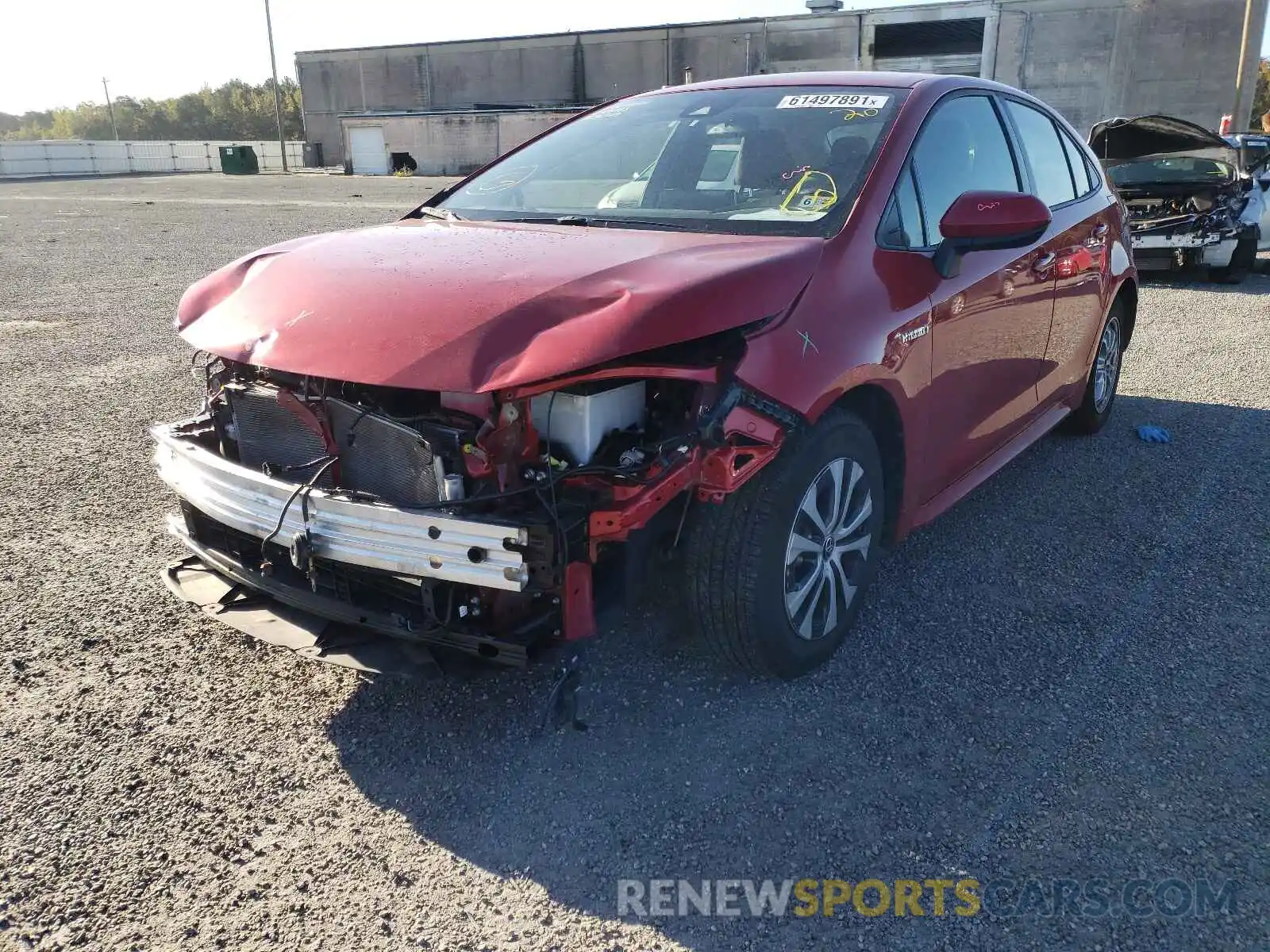 2 Photograph of a damaged car JTDEBRBE9LJ005340 TOYOTA COROLLA 2020