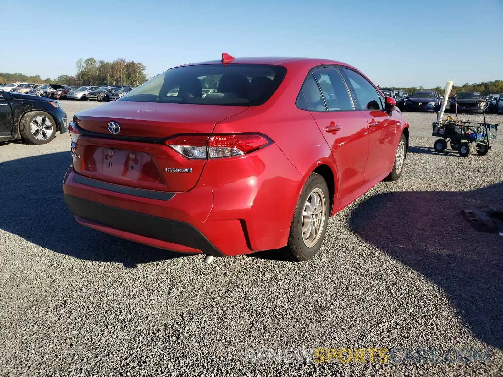 4 Photograph of a damaged car JTDEBRBE9LJ005340 TOYOTA COROLLA 2020